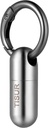 Porte-pilule micro porte-clés TISUR, contenant de pilule imperméable à l'étui en titane, organisateur portatif de pilule minuscule pour la poche de voyage