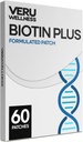 Veru Wellness Biotin Plus Daily Patch - B7, Collagen - Autocollant temps de sortie (60 jours)