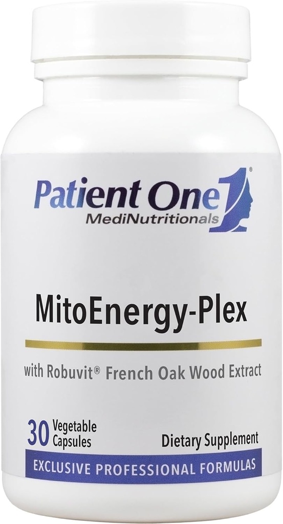 Patiente One MitoEnergy-Plex. Supplément pour soutenir les niveaux d'énergie et la fatigue de combat. 30 Capsules