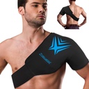 Paquet de glace d'épaule Rotateur Cuff Thérapie à froid Flexible Gel réutilisable Paquet de froid d'emballage de compression pour blessures Douleur soulagement et tendonite, récupération après chirurgie d'épaule, gonflement(noir)