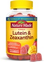 Nature faite Lutein & Zeaxanthin Gummies, Supplément oeil et cerveau, 40 Gummies végétaliennes, 20 jours d'approvisionnement