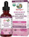 MaryRuth Organics USDA Organic Women's Wellness Liquid Herbal Supplements | Includes Stinging Nettle, Raspberry Leaf, Eleuthero Root, Chaste Tree Berry | Menstrual Support | Non-GMO, Vegan