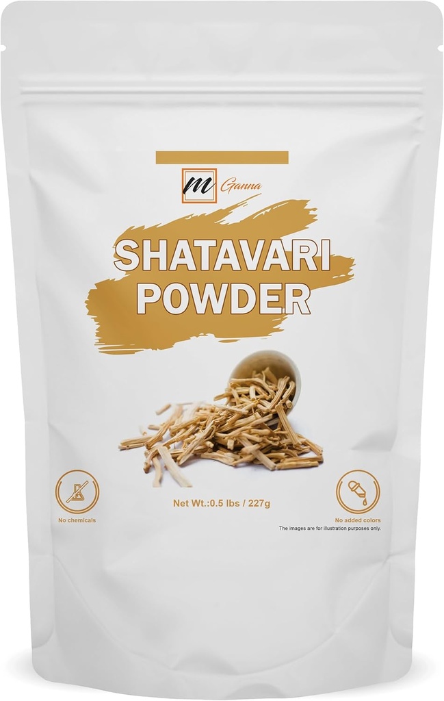 Poudre 100% naturelle Shatavari/Asperges Racemosus pour la santé et les soins de la peau 0,5 LBS / 227 GMS