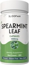 Gélules de feuilles de spearmint 1000mg Poudre de feuilles de spearmint naturel (Mentha spicata)