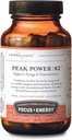 Herbalogic - Peak Power Capsules - Énergie naturelle et focus - Concentration mentale - Contient du ginseng et de l'astragalus américains - 90 Cap Count