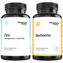 Zinc & Magnésium + Berbérine , Suppléments de glycinate de zinc avec vitamine B6 + Berbérine 1500mg Supplément de HCl , Santé de la reproduction, Hormone Balance et Soutien immunitaire , 30 jours