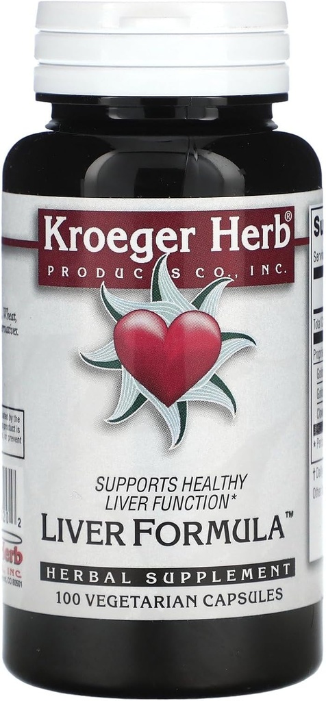 Kroeger Herb Formule de foie Combinaisons, 100 Nombre