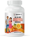 BariatricPal "ALL-IN-ONE" Multivitamine à croquer au Citrate de calcium et au Fer - Orange (CLEARANCE: Meilleur au 30 juin 2025)