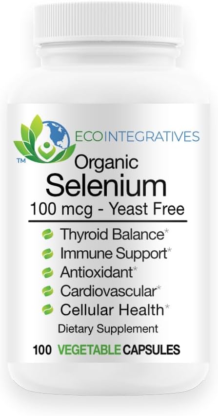SE-100 100 mcg (100 Count) - Sélénium pur sans levure Soutiens immunitaires, cardiovasculaires et thyroïdiens