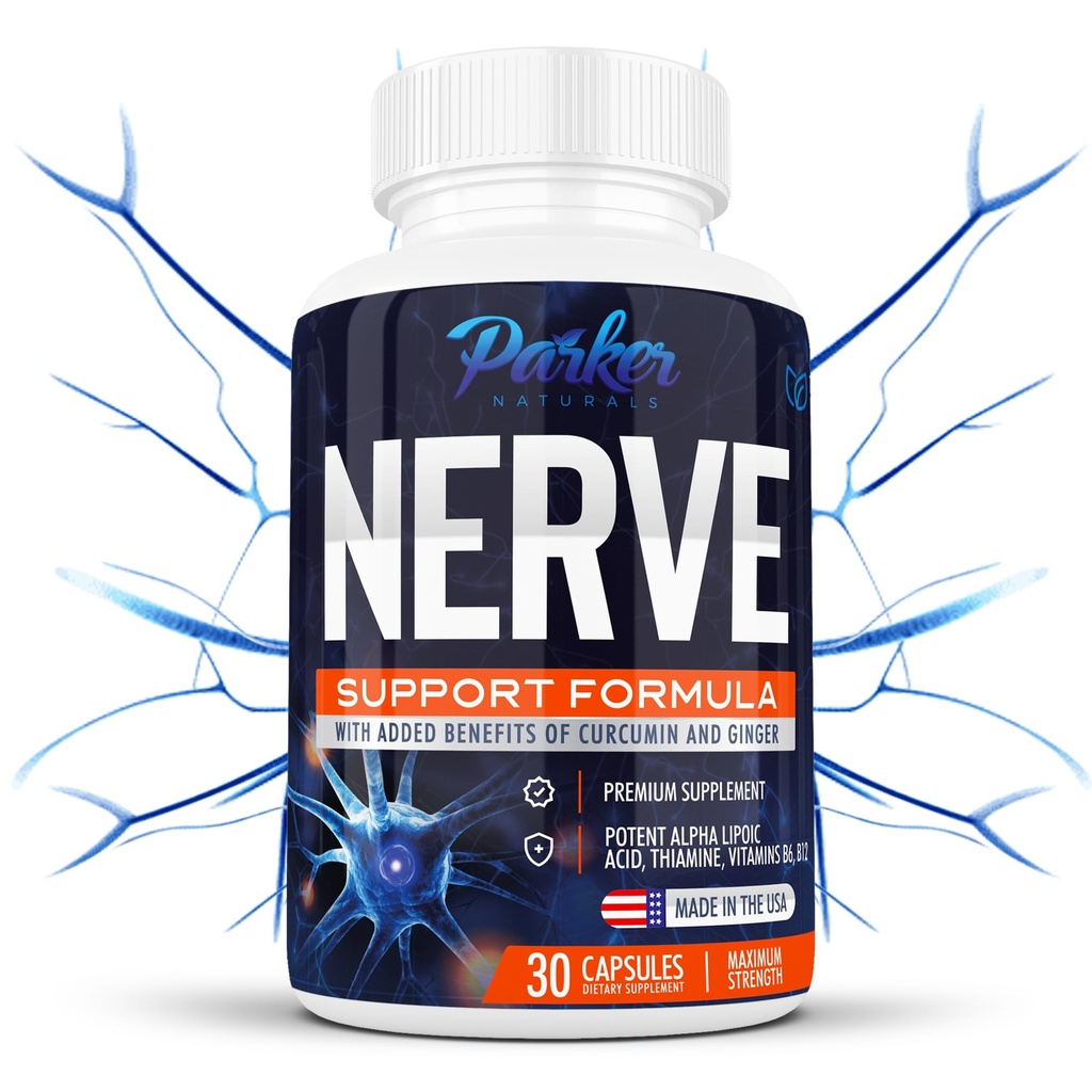 Alpha acide lipoïque 600mg, supplément de soutien Nerve enrichi avec la thiamine, Curcumine, racine de gingembre, et vitamine B6, B12 Tout en un.