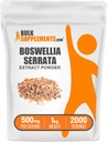 BulkSupplements.com Boswellia Serrata Extract Poudre - Boswellia Supplément, de la résine de Frankencens - Vegan & sans gluten, 500mg par portion, 1kg (2,2 lbs) (paquet de 1)