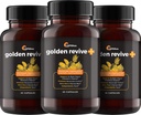 UpWellness Supplément de soutien Golden Revive + Joint avec curcuma avec poivre noir, quercetine et Magnésium- Supplément de boswellia curcuma - 6 ingrédients actifs - 60 capsules, 3 pack
