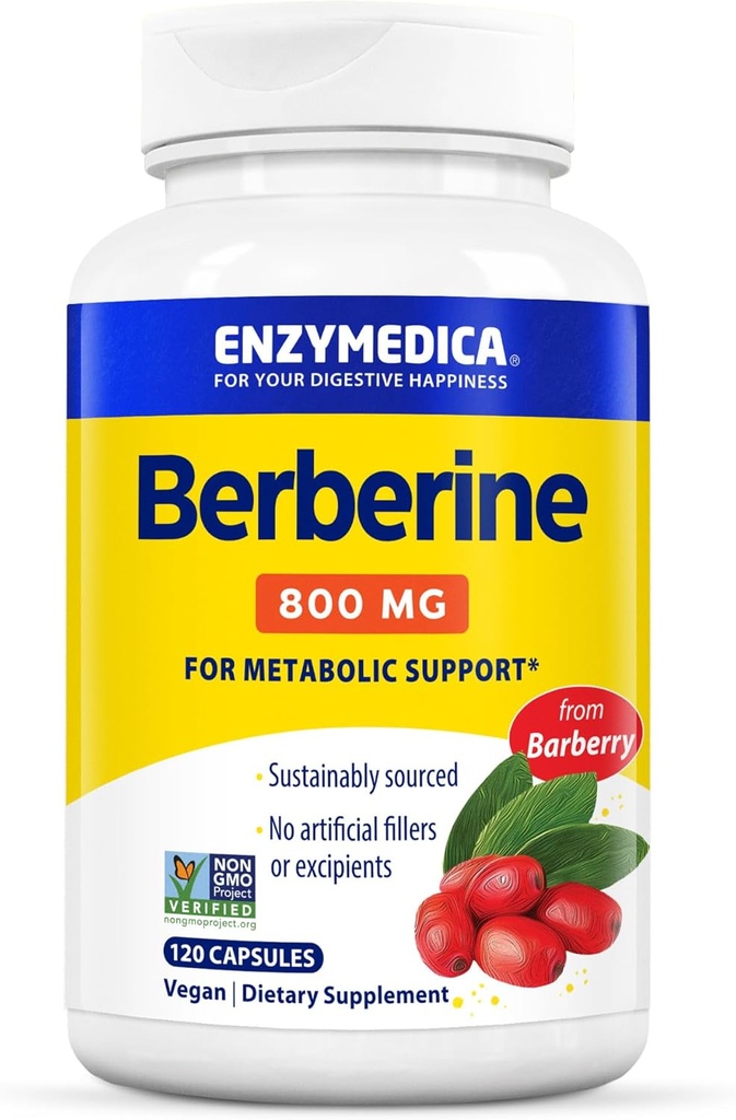 Enzymedica, berbère, 800mg, 120 Nombre