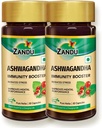 Zandu Ashwagandha Capsules (120 capsules veg), Formulé avec des extraits purs d'Ashwagandha, Immunity Booster, Pour la force corporelle naturelle, le stress Buster (paquet de 60 x 2)