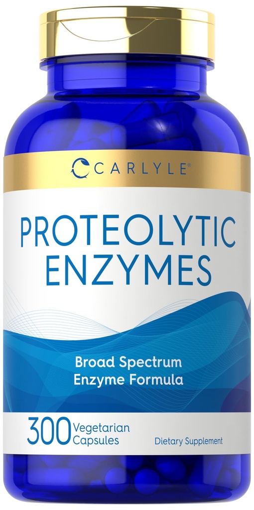 Carlyle Enzymes protéolytiques (300 capsules) Supplément à large spectre systémique (en anglais seulement)