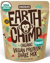 EarthChimp Organic Vegan Protein Powder - with Probiotics - Non GMO, Dairy Free, Non Whey, Plant Based Protein Powder for Women and Men, Gluten Free - 52 Servings, 64 Oz (Chocolate)