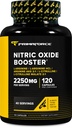 Primaforce Booster à oxyde nitrique (2 250mg, 120 capsules) - 40 portions de notre mélange de boosting à oxyde nitrique pour pré-entraînement et post-entraînement