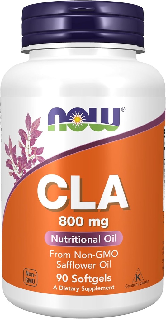 NOW Supplements, CLA (Conjugated Linoleic Acid) 800 mg, Nutritional Oil, 90 Softgels