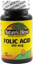 Acide folique mélangé de la nature 400 mcg 400 mcg 250 Tabs
