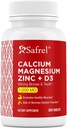 Safrel Zinc de magnésium avec vitamine D3, 300 comprimés - calcium 1000 mg, magnésium 400 mg, zinc 20 mg et D3 600 UI par portion