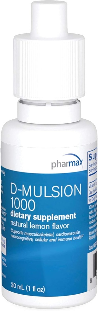 Pharmax D-Mulsion: vitamine émulsifiée liquide D. 1 fl. oz.