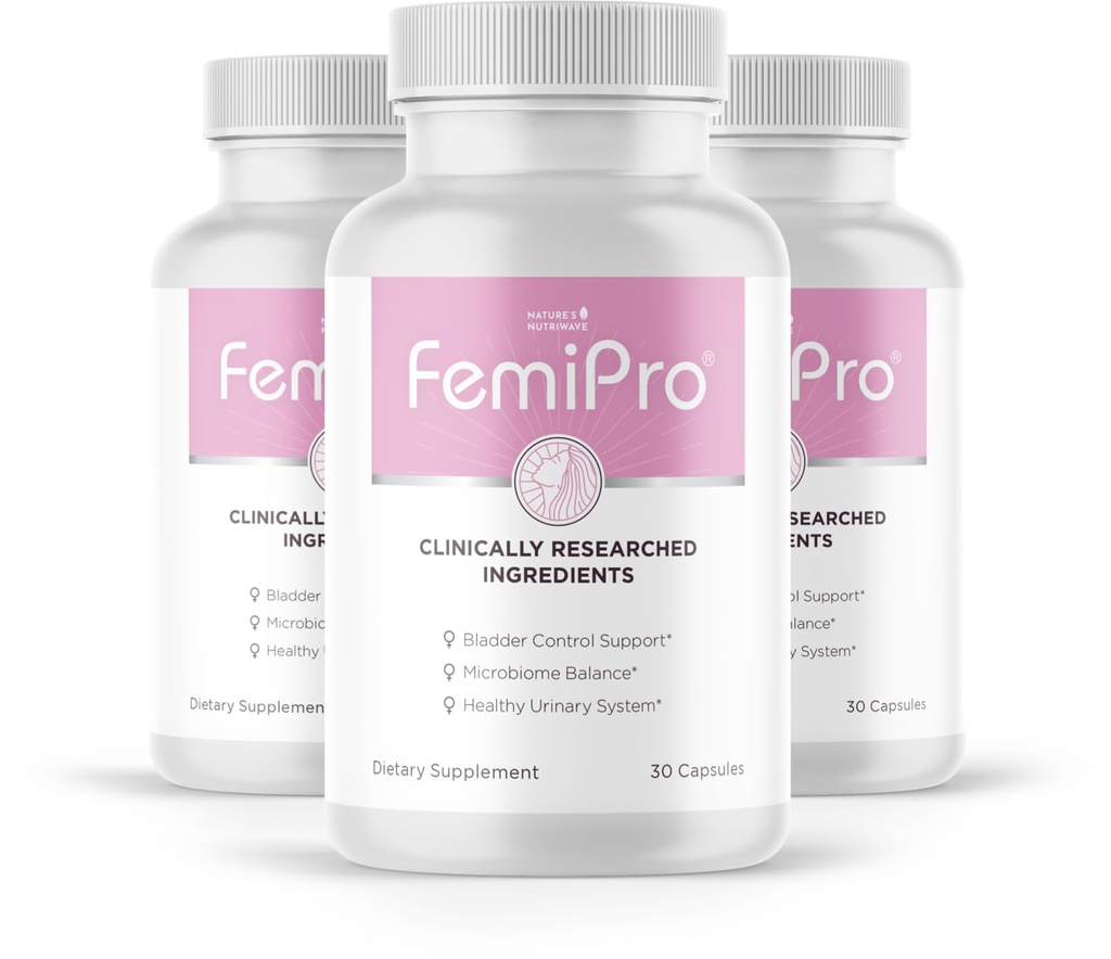 FemiPro – Herb & Probiotic Blend, USA Made – 30 Ct, 3 Month Supply | Herbal & probiotic capsule blend | Non-GMO, Made in USA | Easy-to-swallow daily capsule