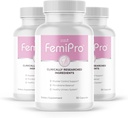 Femipro Bladder compléments de contrôle pour les femmes et les hommes, mélange naturel d'herbes et de probiotiques, soutient la santé du piège urinaire et l'équilibre du microbiome