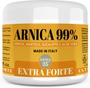 Annexe 35 - Gel d'Arnica pour Bruiser Extra Strong 98% 16,9 Fl Oz, Massage des muscles et des articulations, Formule naturelle et dermatologique testée - Fabriqué en Italie