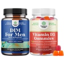 Ensemble de complément DIM Diindolylméthane avancé pour les hommes et de vitamines D3 pour le bien-être quotidien pour les muscles osseux et le soutien immunitaire