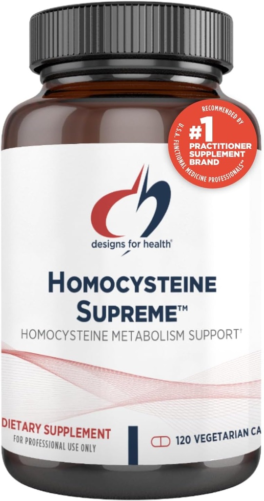 Conceptions pour la santé Homocystéine Supreme - Vitamines B méthylées avec Riboflavine, B6, B12, Folate, L-Serine & TMG pour le soutien du cerveau et la santé cardiaque - Multivitamines méthylées (120 capsules)