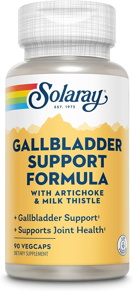 SOLARAY Gallbladder Support Formule de soutien de Gallbladder et de soutien du foie en bonne santé