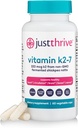 Juste Thrive Vitamine K2-7 - Supplément de vitamine K2 os, cerveau et santé cardiaque, 60 capsules