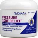 TriDerma MD Crème de soulagement des plaies de pression pour le traitement des plaies de lit, Ulcers, plaies de pression, guérison des plaies, peau chafée et plaies de peau dure à guérir avec calendula et AP4 Aloe, 4 oz Jar