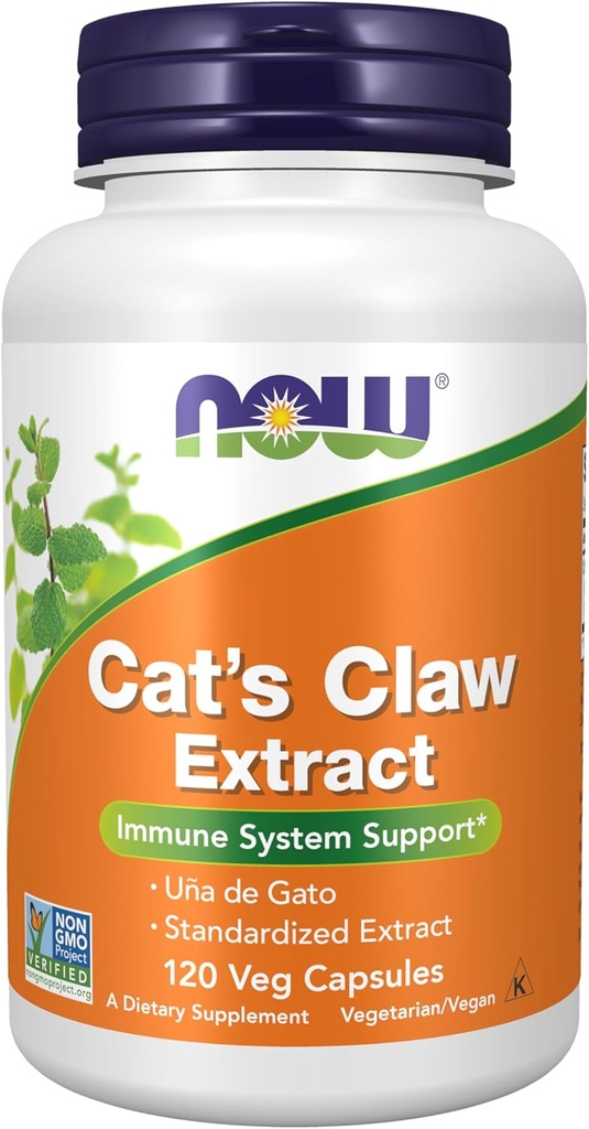 MAINTENANT Suppléments, Extrait de griffe de chat, 10:1 Concentré, (1,5 % Extrait normalisé), 120 Capsules de Veg