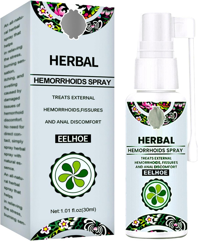Traitement de l'hémorroïde - Soulagement rapide avec Hemocare Herbal Hémorroïdes Spray & Analee Numb Crème (1 PCS)
