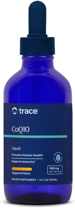 Trace Minerals Liquide CoQ10 100 mg - Supplément liquide pour soutenir la santé cellulaire et la fonction du système immunitaire - Supplément énergie cellulaire avec Coenzyme Q10 & Ionic Trace Minerals - 4 fl oz (24 portions)