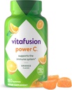 Vitafusion Power C Gummy Immune Support* avec vitamine C, délicieuse saveur orange, 63ct (21 jours)