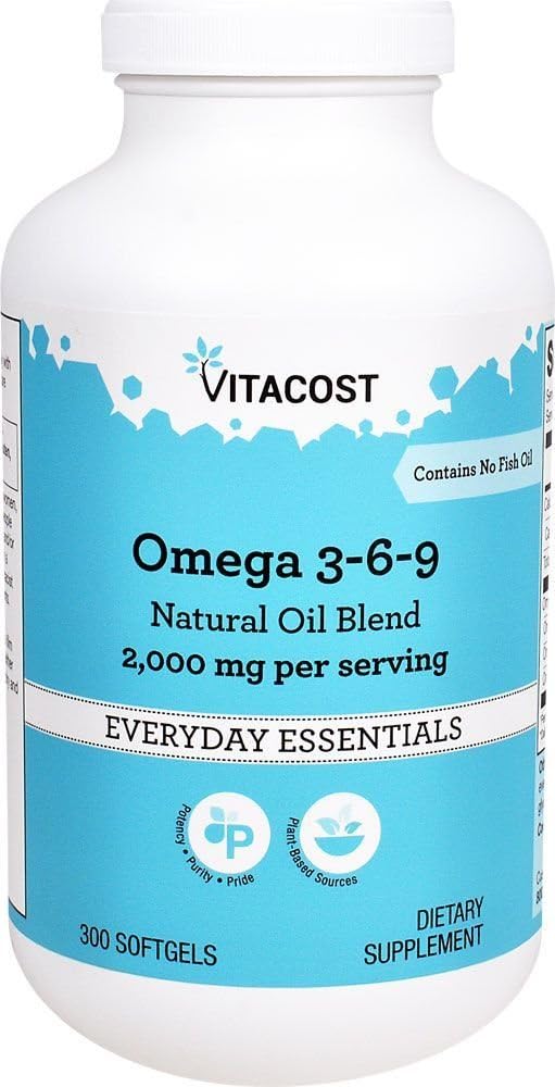 Vitacost Omega 3-6-9 Mélange d'huile naturelle -- 2000 mg par portion- 300 Softgels