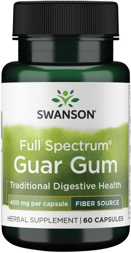 Swanson Full Spectrum Guar Gum 400 Milligrammes 60 Capsules