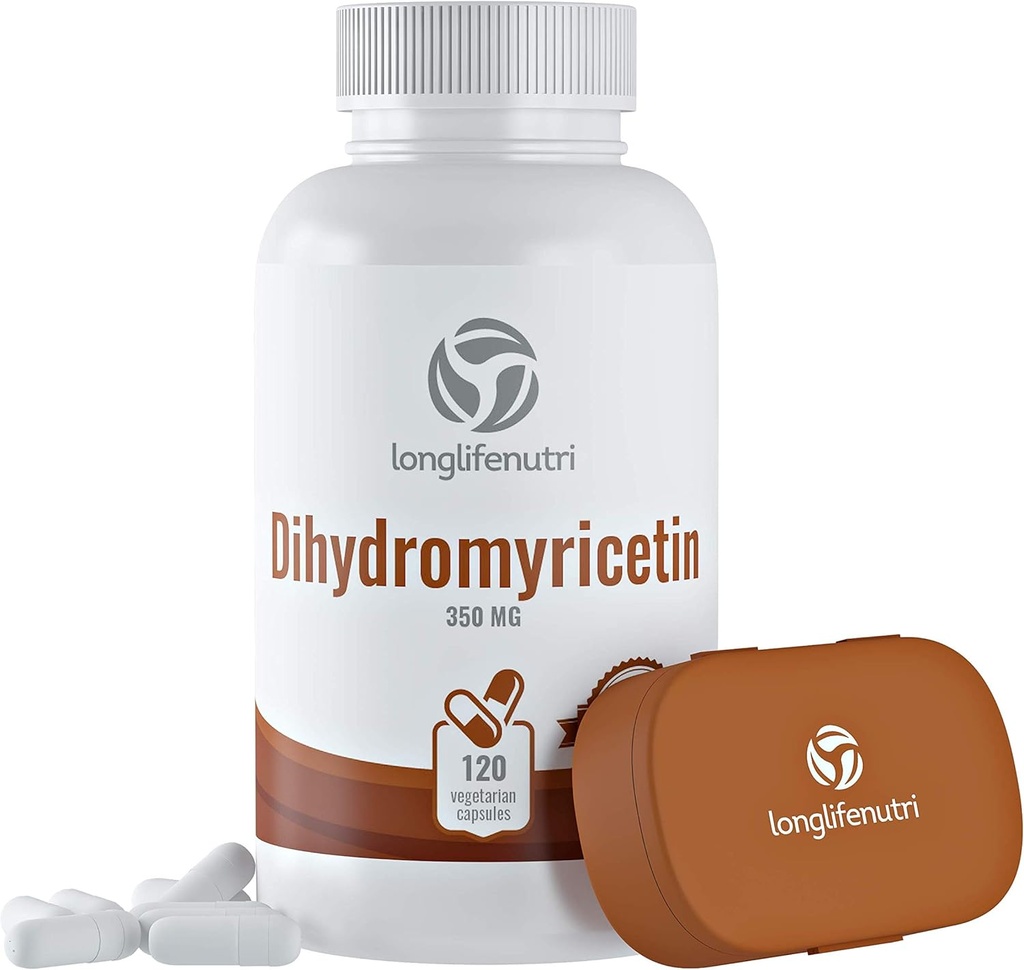 LongLifeNutri Dihydromyricetin DHM 350mg - 120 Capsules végétariennes - Supplément à base de plantes avec extrait de Hovenia Dulcis - Fabriqué aux États-Unis