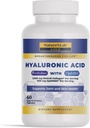 Nature's Lab Acide hyaluronique avec collagène Biocell et MSM - Hydratation de la peau, santé articulaire - 60 capsules (20 jours)