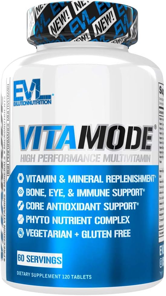 EVL Multivitamine quotidienne avancée - Multivitamine masculine avec minéraux essentiels Complexe de Phytonutriments et VitaMode Vitamines actives pour l'énergie avec Lycopène pour les os musculaires et le soutien immunitaire