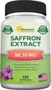 aSquared Nutrition Safran Suppléments - 120 Capsules - Safran Extrant Supplément Pills - Safran pur Alternative à la poudre, thé, fils et gommes