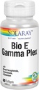 SOLARAY Bio E Gamma Plex.. Vitamine E avec mélange de tocophérol naturel pour un support antioxydant sain.. 60 Softgels, 30 portions