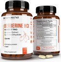 Premium Berberine HCL 730mg - 120 VCAPS Trio complexe parfait avec non-OGM Jiaogulan & Quercetin