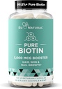 Biotin 5000 mcg Supplément pour ongles de peau de cheveux – Vitamines de croissance des cheveux de haute puissance pour les femmes et les hommes – fournir un soutien puissant pour les cheveux sains, les ongles plus forts et la peau Glowing – 120 capsules Vegan Soft