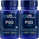 Prolongation de la durée de vie PQQ (Pyrroloquinoline Quinone) 10 mg, 30 capsules végétariennes (paquet de 2)