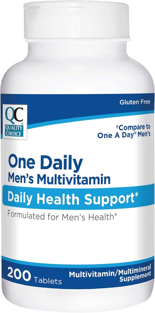 Choix de qualité Un homme quotidien Multivitamine – Comprimé quotidien complet avec des vitamines et minéraux essentiels – 100 comprimés – Soutien nutritif adapté aux hommes