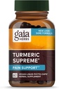 Gaia Herbs, Turmeric Supreme Pain, Herbal Pain Supplement with Curcumins, Vegan Liquid Capsules, 60 Count
