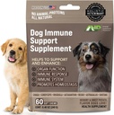 L'ANP améliore la santé de votre chien avec le supplément immunitaire de champignons booster les chews de chien - Pas de formule de protéines animales - Vitalité, longévité et santé des intestins - Potent Reishi, Chaga et Shiitake Champignons